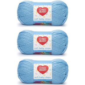 Red Heart Soft Baby Steps Yarn (3-Pack) Baby Blue E746-9800