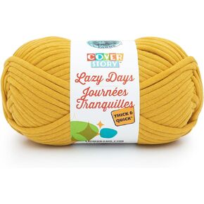 قصة غلاف غزل العلامة التجارية Lion Lazy Days سميكة وسريعة، غزل بطانية، كريمي، عبوة واحدة