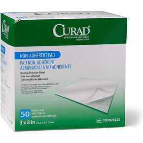 CURAD Sterile Non-Adherent Dressing Pads, 3" x 4", Perfect for Wound Care, Pack of 1200
