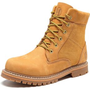Mens 6" Soft Toe Suretrack Leather Slip Resistant Durable Work Boots, H84102