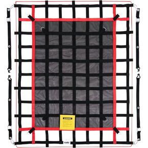 ORION MOTOR TECH Heavy Duty Cargo Net for Pickup Truck Bed, 6'x4.8' Truck Bed Net for SUV ATV Oil Rig Cargo Rack, Truck Bed Cargo Net Truck Organizer with S-Hook Straps Tie Down Strap Bungee Cord