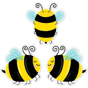 CTP Bees 6" Cut-Outs Learning Décor Accents for Classroom (Creative Teaching Press 10625)