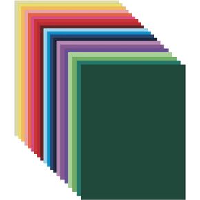 Cimlaga 120 Sheets Colored Cardstock 8.5 x 11 180gsm/65lb 20 Assorted Colors Construction Paper Multi Color Colorful Card Stock Paper for Crafts, Card Making, Scrapbooking, DIY, School Supplies