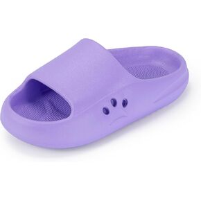 Hehainom Slides For Kids Toddler Little Girls Boy Dress Sandals Summer Shower Bathroom Pool Sandals Non-Slip Beach Slippers Shoes