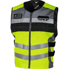 Fly Racing Fast Pass Adult Street Motorcycle Vest - Hi-Vis/Small/Medium
