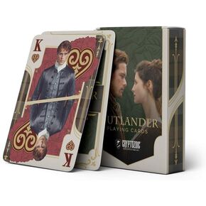 Cryptozoic Entertainment - Outlander Playing Cards - Card Games for Adults - Perfect for Playing Poker and Table Games - Features Jamie Fraser as The King - Single Deck of Cards