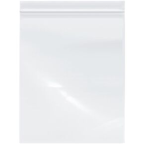 Plymor Heavy Duty Plastic Reclosable Zipper Bags, 4 Mil, 8" x 10" (Pack of 100)