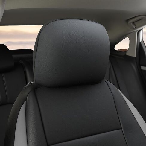 GIANT PANDA Front Car Seat Cover for Kia, Leather Bucket Seat Covers Custom Fit Kia Sorento Sportage Forte Telluride K5 Seltos Carens Optima Carnival (Beige+Black) in Saudi Arabia