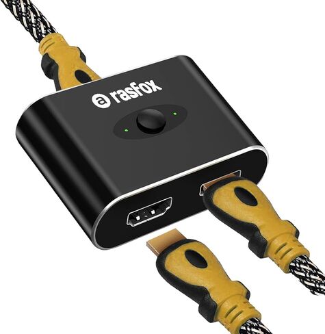 AB201 HDMI Switch، 4K@60hz HDMI Splitter، HDMI Switcher 2 in 1 Out، HDMI Switch Splitter، HDMI 2.0 ثنائي الاتجاه، يدعم 3D، 4K، HDR، متوافق مع PS4/Xbox، DVD Fire Stick HDTV in Kuwait