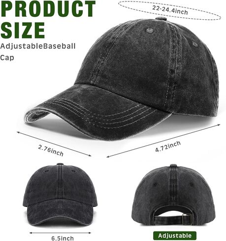 Yahenda 30 Pack Vintage Baseball Cap Washed Denim Distressed Bulk Adjustable Cotton Dad Hat Golf Hats for Women Men in Saudi Arabia