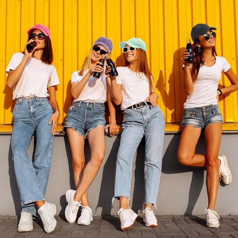 Yahenda 30 Pack Vintage Baseball Cap Washed Denim Distressed Bulk Adjustable Cotton Dad Hat Golf Hats for Women Men in Saudi Arabia