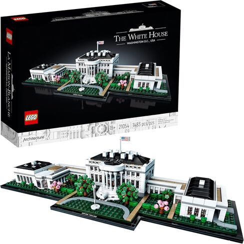 LEGO Architecture Collection: The White House 21054 - Model Building Kit, Creative Set for Adults and Teens, Energizing DIY Project, Iconic Presidential Office, Great Collectible Gift for Father's Day in Saudi Arabia