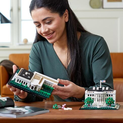 LEGO Architecture Collection: The White House 21054 - Model Building Kit, Creative Set for Adults and Teens, Energizing DIY Project, Iconic Presidential Office, Great Collectible Gift for Father's Day in Saudi Arabia