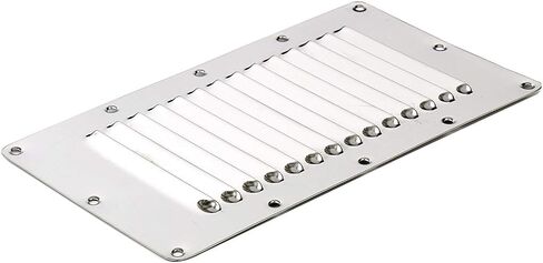 Amarine Made Stainless Steel Stamped Louvered Vent Rectangular Marine Vent for Yachts and Boats - 07720S - 5" X 9" (4) in Saudi Arabia