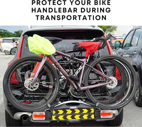 Vincita Waterproof Bike Seat Cover - Water Resistant Bicycle Saddle Cover - Protect The Saddle During Transportation on Car Rack - Cover Up to The Seatpost - Weatherproof Cycling Accessories in Saudi Arabia
