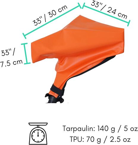 Vincita Waterproof Bike Seat Cover - Water Resistant Bicycle Saddle Cover - Protect The Saddle During Transportation on Car Rack - Cover Up to The Seatpost - Weatherproof Cycling Accessories in Saudi Arabia