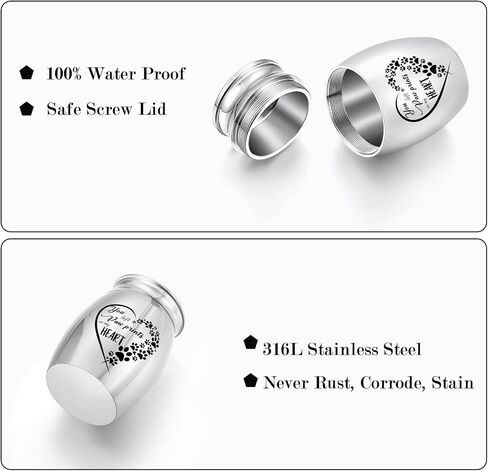 1.57 Inches Small Urn for Dog and Cats Ashes Personalized Small Keepsake Urns for Pet Ashes Custom Stainless Steel Mini Urn Cremation Urn for Dog Cat Ashes in Saudi Arabia