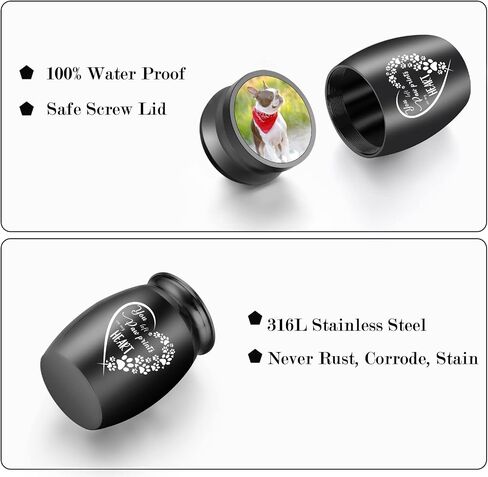 1.57 Inches Small Urn for Dog and Cats Ashes Personalized Small Keepsake Urns for Pet Ashes Custom Stainless Steel Mini Urn Cremation Urn for Dog Cat Ashes in Saudi Arabia