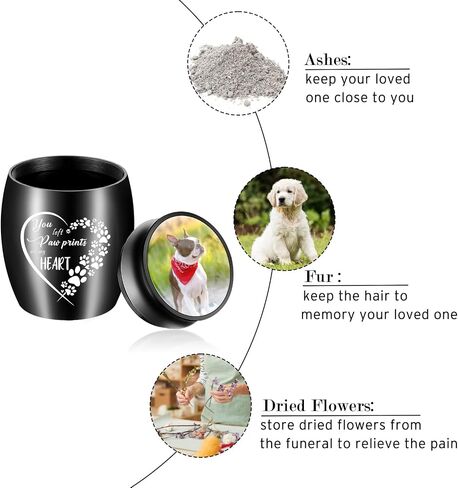 1.57 Inches Small Urn for Dog and Cats Ashes Personalized Small Keepsake Urns for Pet Ashes Custom Stainless Steel Mini Urn Cremation Urn for Dog Cat Ashes in Saudi Arabia