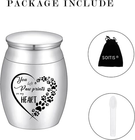 1.57 Inches Small Urn for Dog and Cats Ashes Personalized Small Keepsake Urns for Pet Ashes Custom Stainless Steel Mini Urn Cremation Urn for Dog Cat Ashes in Saudi Arabia