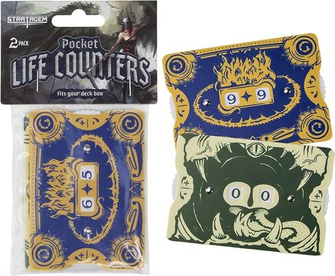 2-Pack Pocket Life Counters for Trading Card Games, Fits in a Deck Box in Kuwait