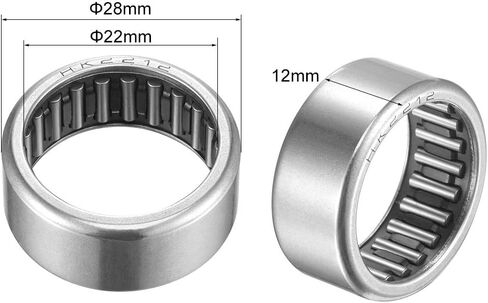uxcell HK2520 Drawn Cup Needle Roller Bearings, Open End, 25mm Bore Dia, 32mm OD, 20mm Width (Pack of 1) in Kuwait