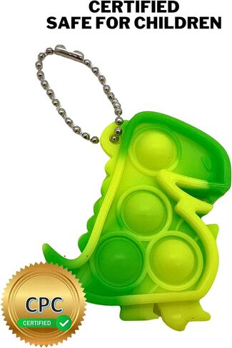 حزمة هدايا حفلات الديناصورات: 20 بطاقة شكر على الدوس مع لعبة دينو بوب إت فيدجيت، حشوات حقائب جودي - للأطفال والأطفال الصغار والأولاد والبنات وأعياد ميلاد الديناصورات والديكورات واللوازم in Kuwait