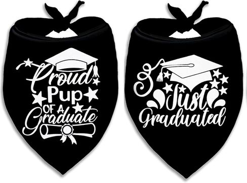 عبوتان من باندانا التخرج للكلاب والقطط، فخورة بأمي التخرج للكلاب الصغيرة والمتوسطة والكبيرة والحيوانات الأليفة والجراء (فخور بالجرو، كبير) in Kuwait