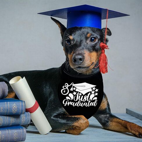 عبوتان من باندانا التخرج للكلاب والقطط، فخورة بأمي التخرج للكلاب الصغيرة والمتوسطة والكبيرة والحيوانات الأليفة والجراء (فخور بالجرو، كبير) in Kuwait