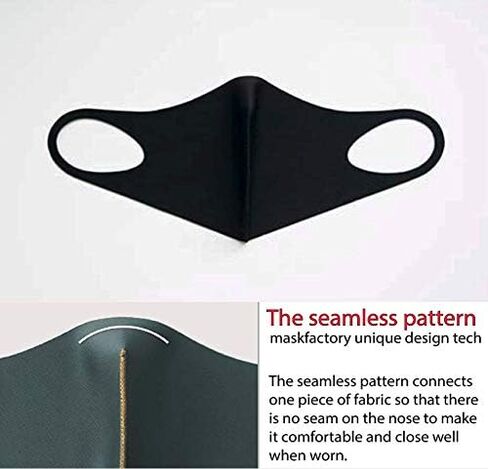 قناع وجه يومي بلون فضي، قابل لإعادة الاستخدام، ومسامي، وقابل للغسل، صنع في كوريا in Kuwait