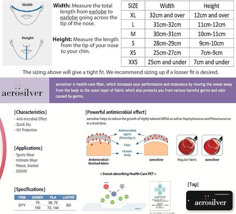 قناع وجه يومي بلون فضي، قابل لإعادة الاستخدام، ومسامي، وقابل للغسل، صنع في كوريا in Kuwait