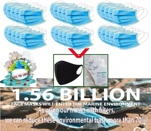 قناع وجه يومي بلون فضي، قابل لإعادة الاستخدام، ومسامي، وقابل للغسل، صنع في كوريا in Kuwait