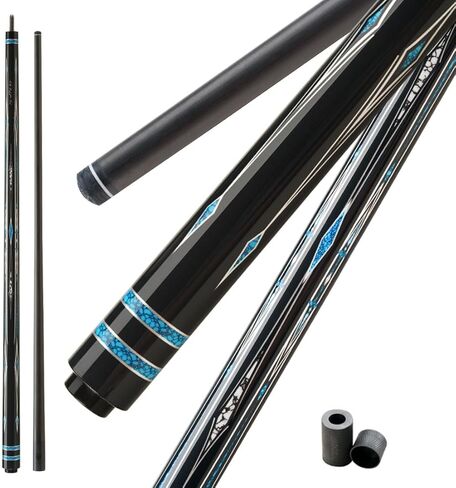 عمود من ألياف الكربون ذو انحراف منخفض 3/8 * 10 مفصل 12.5 مم طول طرف 58 بوصة (147 سم) عصا بلياردو احترافية 1/2 سبليت in Kuwait