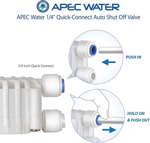APEC Water Systems RO-90 Ultimate Series Top Tier Supreme Certified High Output 90 GPD نظام تصفية مياه الشرب بالتناضح العكسي فائق الأمان، صنبور كروم in Kuwait