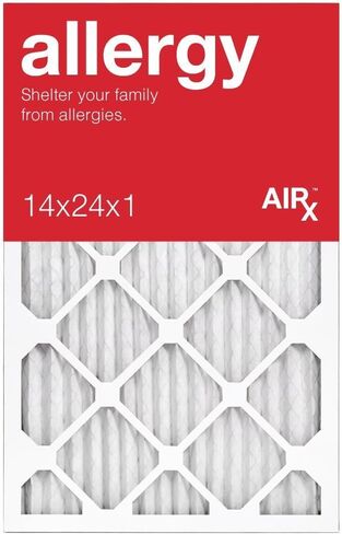 ALLERGY MERV 11 Air Filter - Made in the USA - Box of 6 - Pleated Furnace Filter 14x20x1 by AIRX FILTERS WICKED CLEAN AIR. in Saudi Arabia