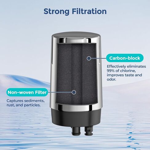 استبدال فلتر مياه الصنبور المكون من قطعتين لأنظمة فلتر صنبور Brita®، معتمد من NSF، فلتر صنبور الحوض طويل الأمد، يقلل الكلور والرصاص، الكروم in Saudi Arabia