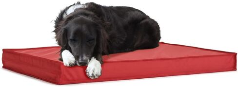 Barkbox - Outdoor Dog Bed - Waterproof Dog or Cat Mattress Bed with Removable Cover - Platform Bed with Washable Cover, Durable, Portable - Indoor/Outdoor All Season Orthopedic Comfort - Large - Blue in Kuwait