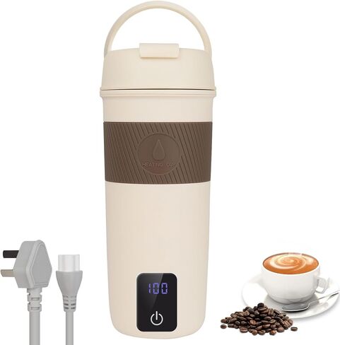 Travel Electric Kettle, Portable Mini Kettle, 350ml Water Boiler with 4 Temperature Control, 304 Stainless Steel, Auto Shut-Off and Keep Warm, Perfect for Dormitory, Home, Travel in Kuwait