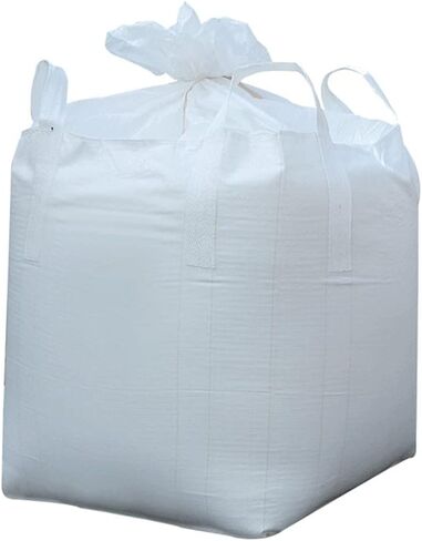 أكياس FIBC السائبة، حقيبة 1 طن، 35 بوصة طول × 35 بوصة عرض × 43 بوصة ارتفاع، 2200 رطل SWL، قاعدة مسطحة من القماش الخشن، أكياس بولي بروبيلين منسوجة، حقيبة كبيرة FIBC بأربع حلقات in Kuwait