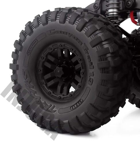 INJORA 4 قطع من الألومنيوم RC لعجلة السيارة غطاء مركزي M4 صامولة لـ 1/10 RC الزاحف TRX4 المحوري SCX10 90046 D90 Tamiya MST (أسود) in Saudi Arabia