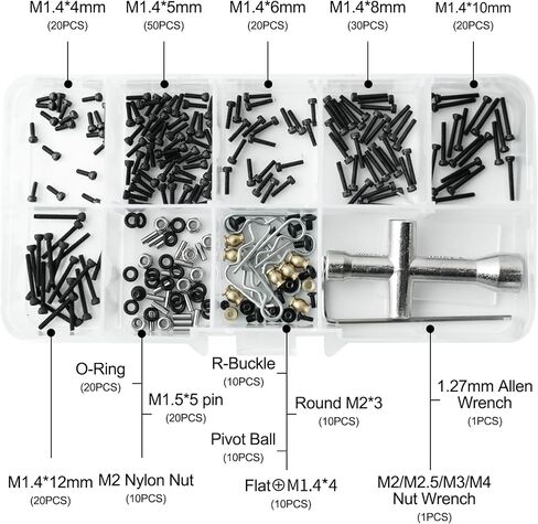 حامل إصلاح سيارة RC 7 في 1 متعدد الوظائف من OGRC مع 7 قطع مفكات ومجموعة براغي 1/24 RC لسيارة AXIAL SCX24 AX24 1/24 RC (ذهبي) in Saudi Arabia