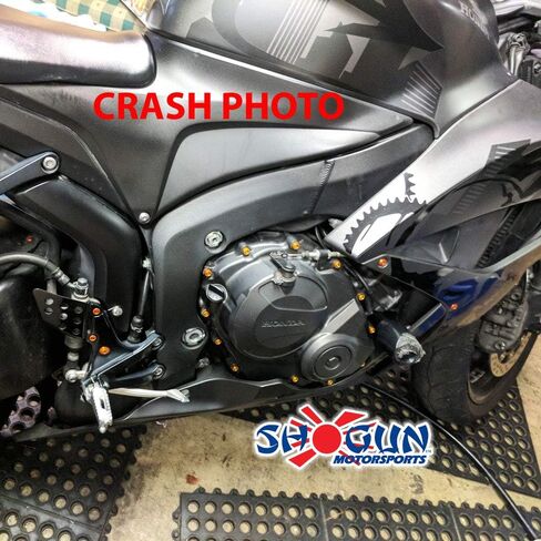 Shogun Honda CBR600RR CBR600 CBR 600 RR 2009 2010 2011 2012 Black Frame Sliders Fits ABS & NON ABS Models - 750-3349 - MADE IN THE USA in Saudi Arabia