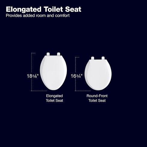 Kohler K-28005-96 مقعد مرحاض مستدير دريفت ريدي لاتش، بسكويت in Kuwait
