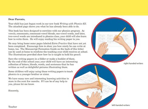 Writing With Phonics K5 Manuscript - Abeka 5 Year Old Kindergarten Manuscript Phonics Penmanship Student Work Book in Saudi Arabia