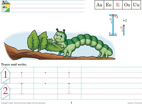Writing With Phonics K5 Manuscript - Abeka 5 Year Old Kindergarten Manuscript Phonics Penmanship Student Work Book in Saudi Arabia