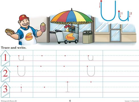 Writing With Phonics K5 Manuscript - Abeka 5 Year Old Kindergarten Manuscript Phonics Penmanship Student Work Book in Saudi Arabia