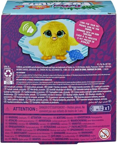 FurReal Fuzzalots Chick Interactive Animatronic Color-Change Toy, Electronic Pet with 25+ Sounds and Reactions, Toys for 4 Year Old Girls & Boys in Kuwait