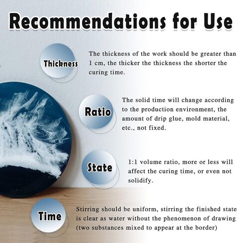 NIUB إيبوكسي الراتنج، 68oz/2L مجموعة الراتنج والمقوي مع أصباغ - تركيبة جديدة من أجل مجموعة راتنجات فنية شفافة وآمنة وغير سامة - بدون فقاعات، تسوية ذاتية وسهلة للمبتدئين - صب عميق لراتنجات الإيبوكسي in Kuwait