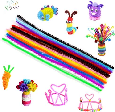 Pipe Cleaners, 300pcs 20 Colors, Craft Supplies, Pipe Cleaner Chenille Stems, Craft Pipe Cleaners in Saudi Arabia