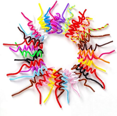 Pipe Cleaners, 300pcs 20 Colors, Craft Supplies, Pipe Cleaner Chenille Stems, Craft Pipe Cleaners in Saudi Arabia